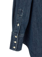 Polo Ralph Lauren Blue Cotton Blouse Polo Ralph Lauren