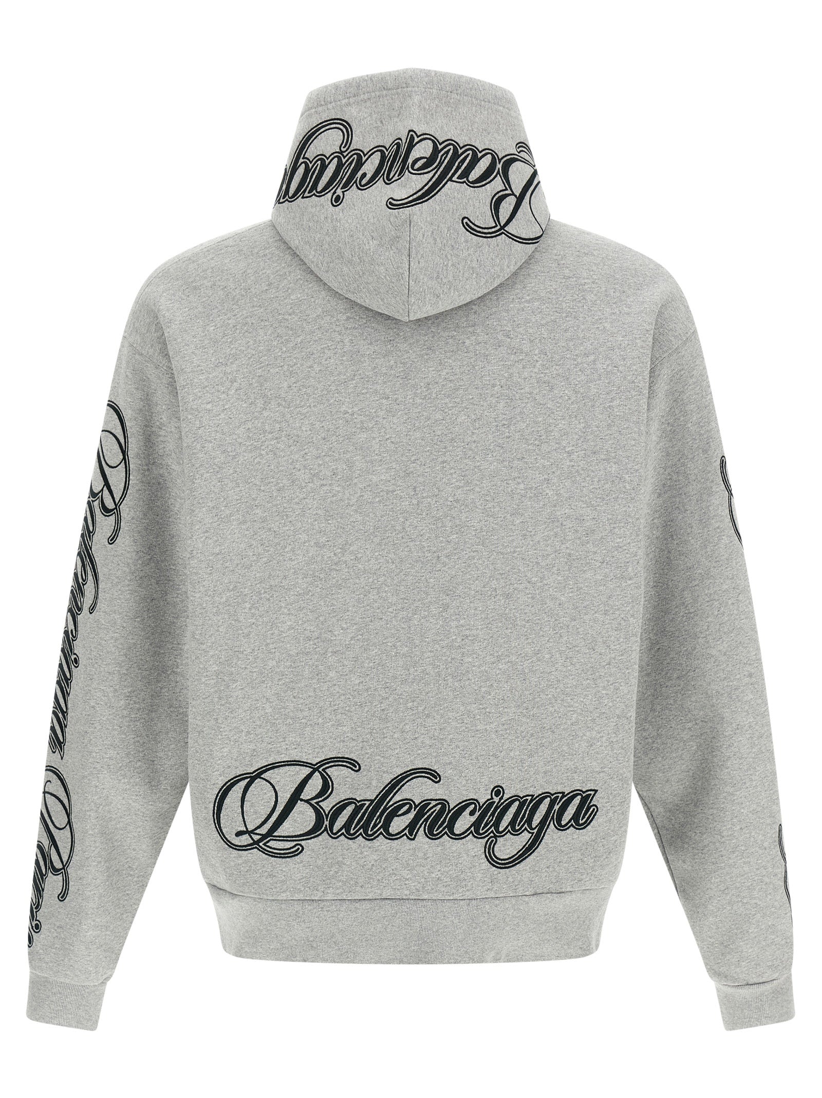 Balenciaga Gray Cotton Sweatshirt Balenciaga