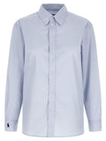 Polo Ralph Lauren Blue Cotton Blouse Polo Ralph Lauren