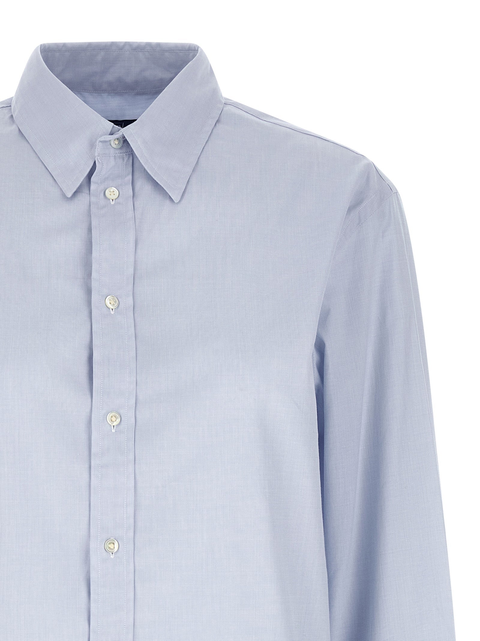 Polo Ralph Lauren Blue Cotton Blouse Polo Ralph Lauren