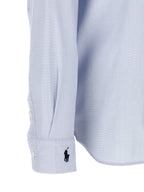 Polo Ralph Lauren Blue Cotton Blouse Polo Ralph Lauren