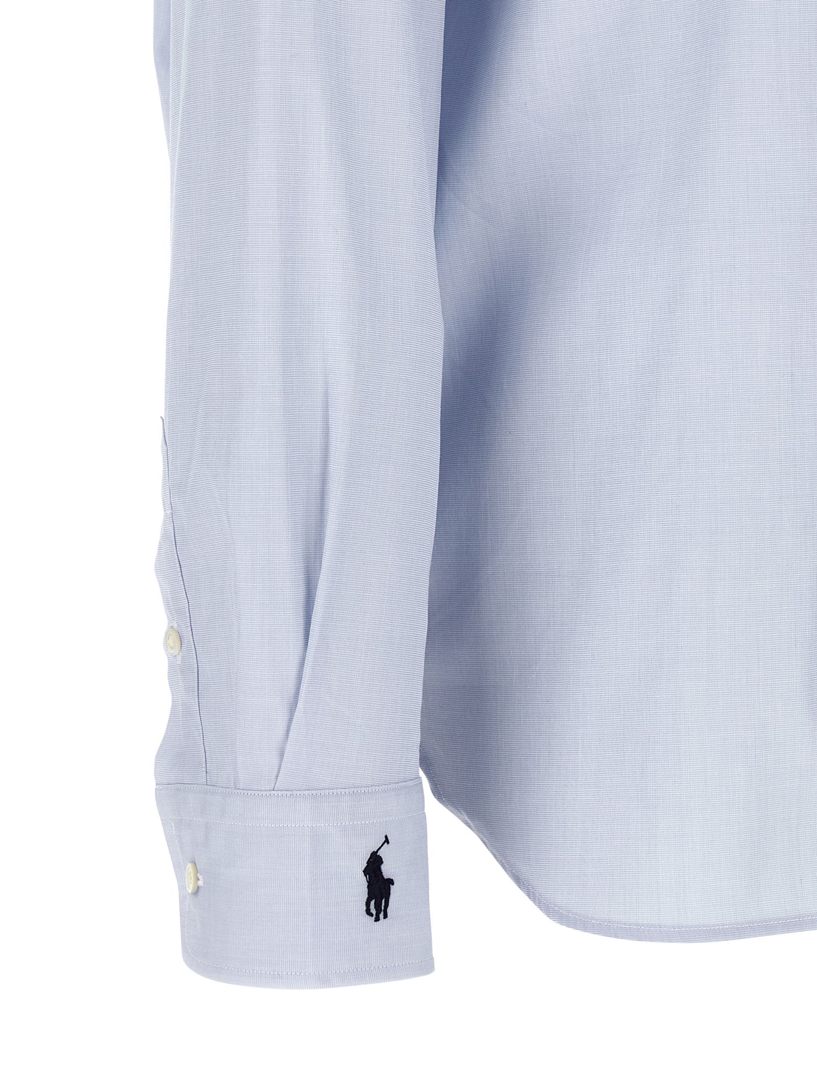 Polo Ralph Lauren Blue Cotton Blouse Polo Ralph Lauren