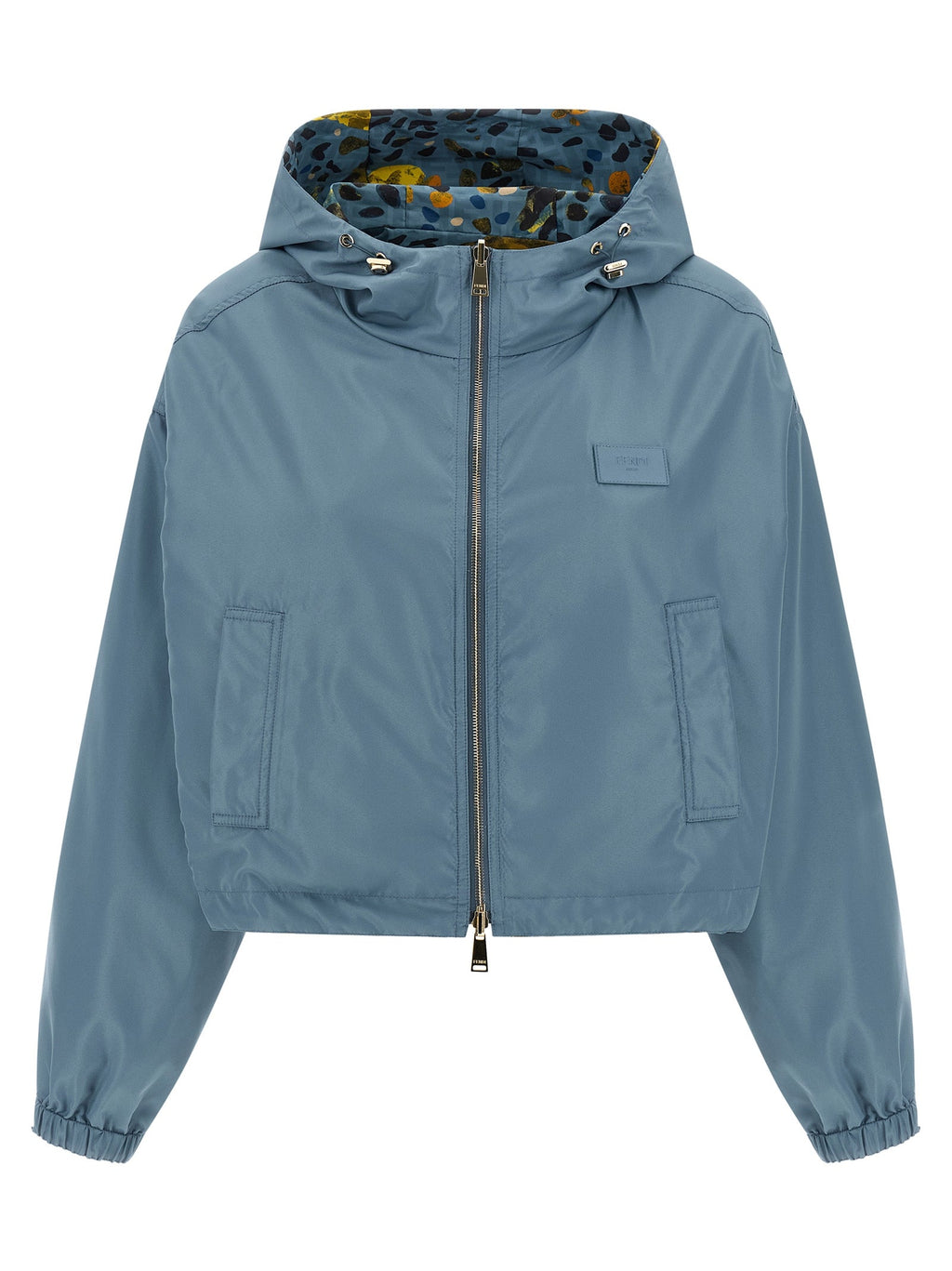 Fendi Blue Polyester Shell Jacket Fendi