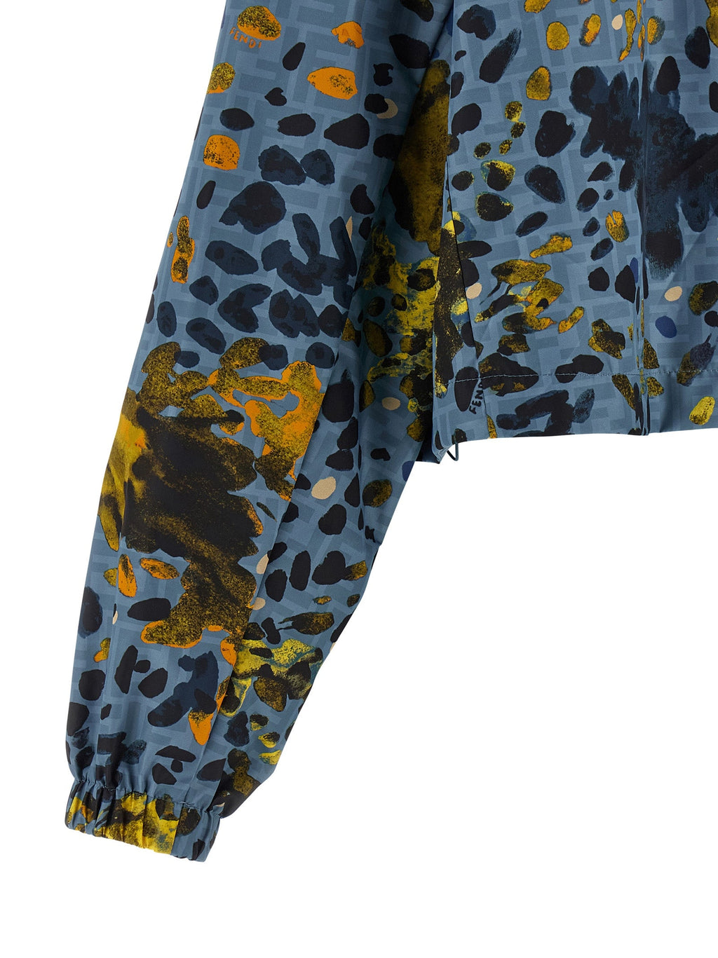 Fendi Blue Polyester Shell Jacket Fendi