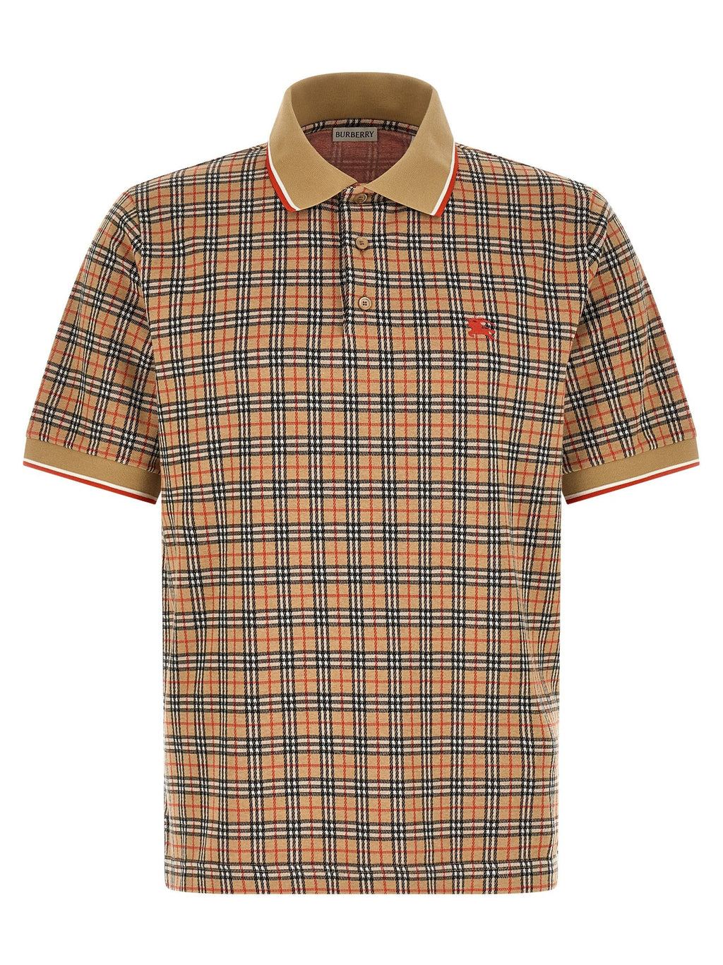Burberry Beige Viscose Polo Shirt Burberry