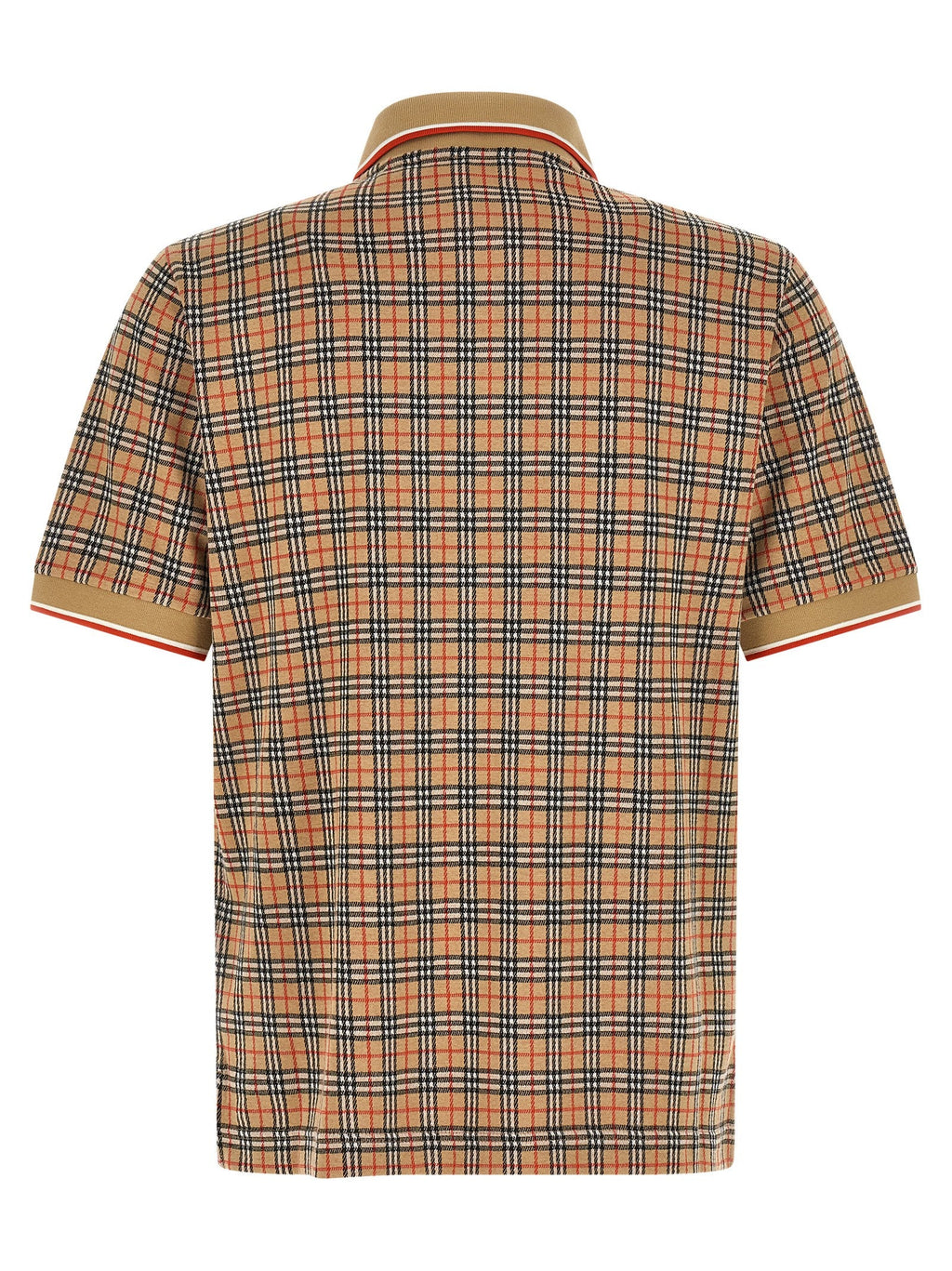 Burberry Beige Viscose Polo Shirt Burberry