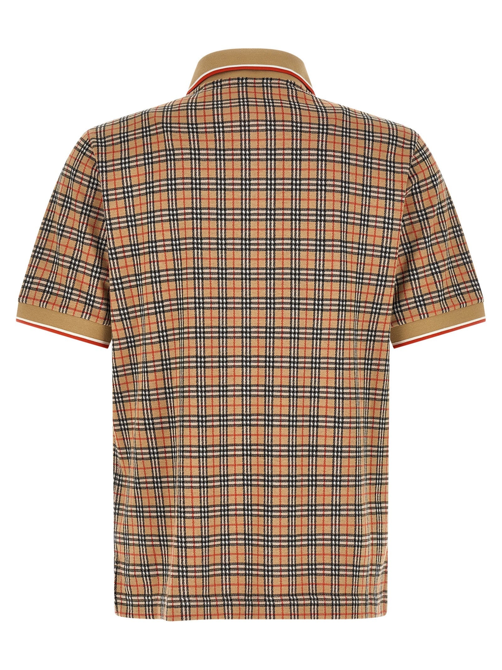 Burberry Beige Viscose Polo Shirt Burberry