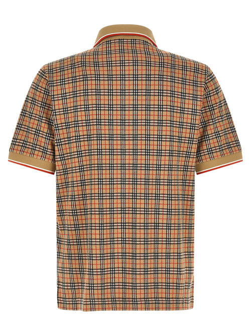 Burberry Beige Viscose Polo Shirt Burberry