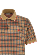 Burberry Beige Viscose Polo Shirt Burberry