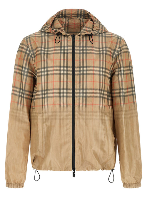 Burberry Beige Viscose Shell Jacket Burberry