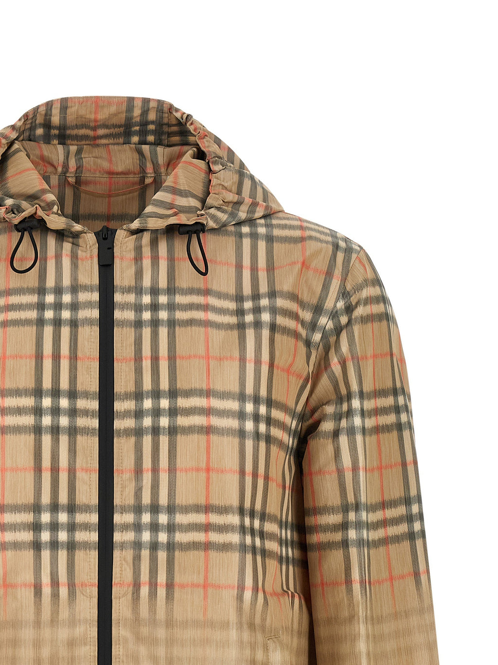 Burberry Beige Viscose Shell Jacket Burberry