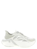 Fendi Gray Calfskin Athletic Sneakers Fendi