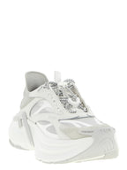 Fendi Gray Calfskin Athletic Sneakers Fendi
