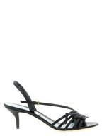 Valentino Garavani Black Calfskin Stiletto Heel Sandals Valentino Garavani