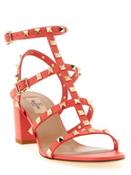 Valentino Garavani Orange Calfskin Platform Sandals Valentino Garavani