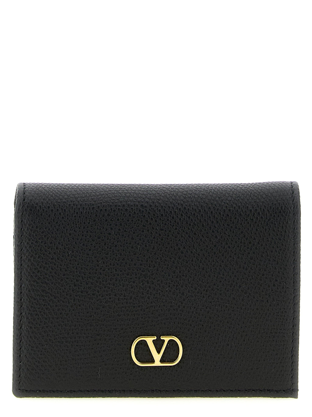Valentino Garavani Black Calfskin Cardholder Valentino Garavani