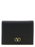 Valentino Garavani Black Calfskin Cardholder Valentino Garavani