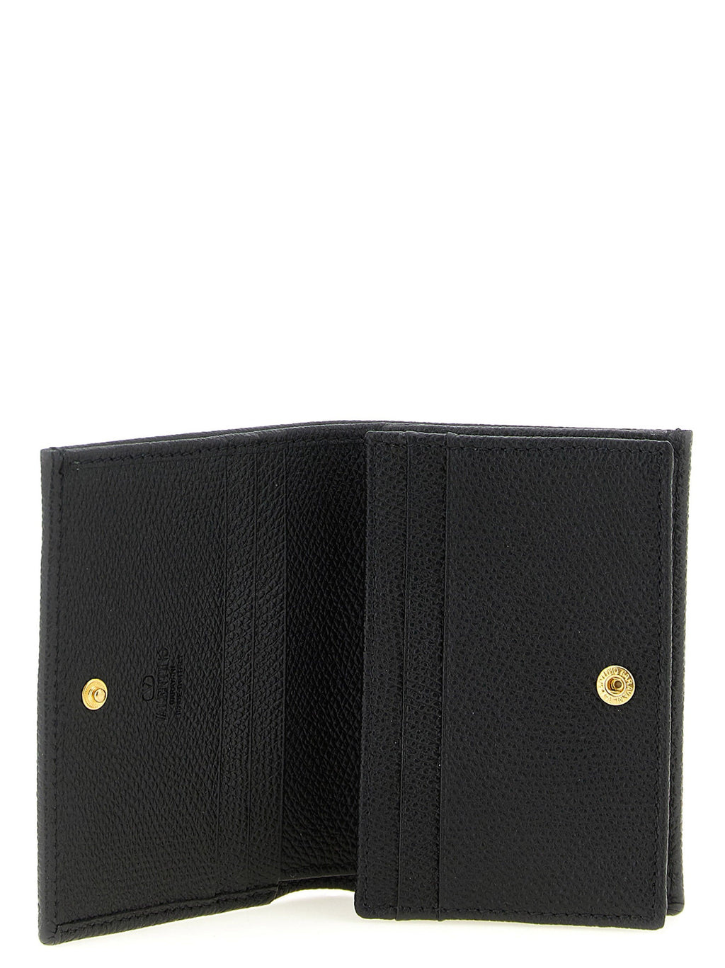 Valentino Garavani Black Calfskin Cardholder Valentino Garavani