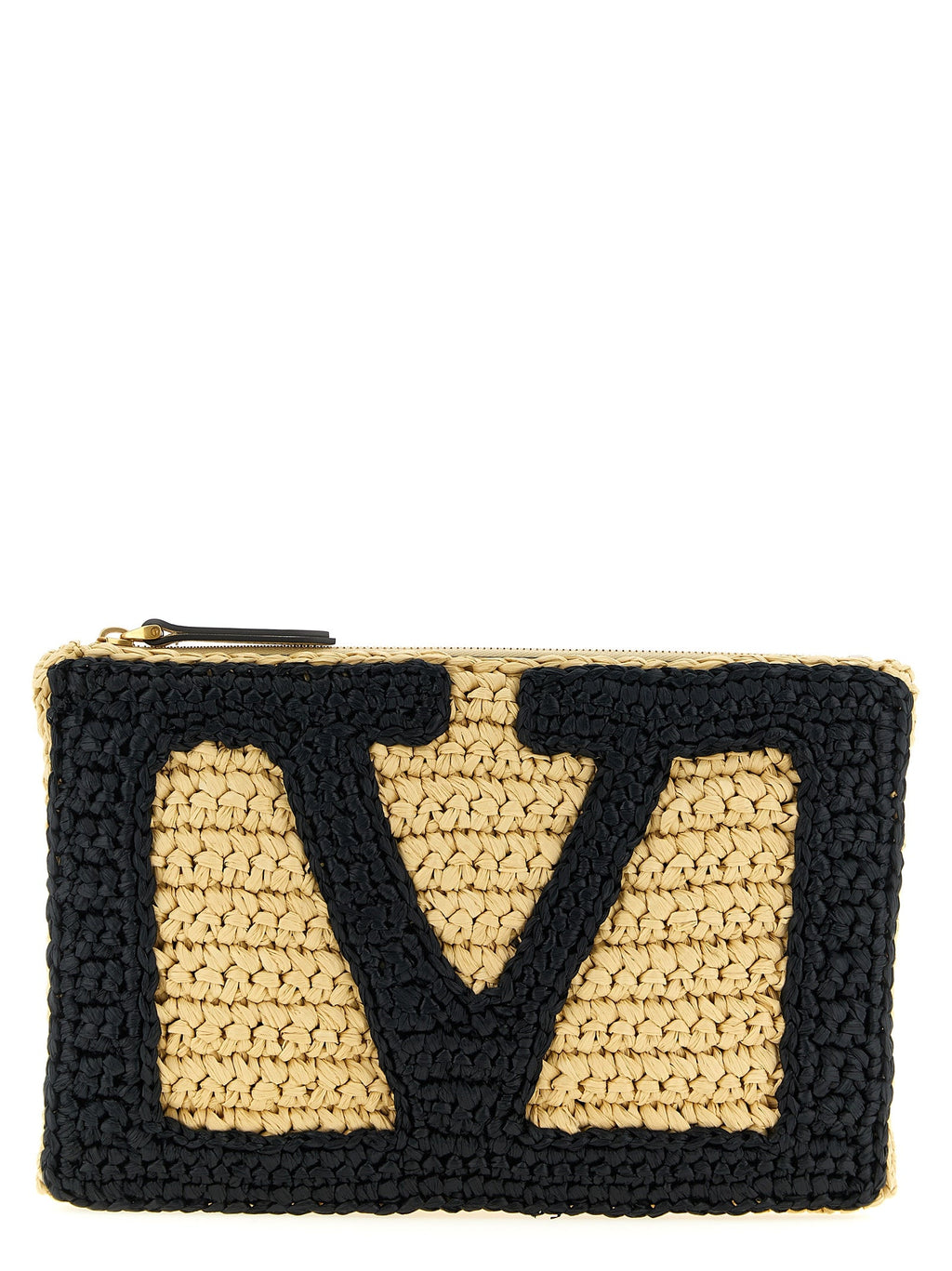 Valentino Garavani Black Viscose Clutch Bag Valentino Garavani