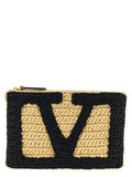 Valentino Garavani Black Viscose Clutch Bag Valentino Garavani