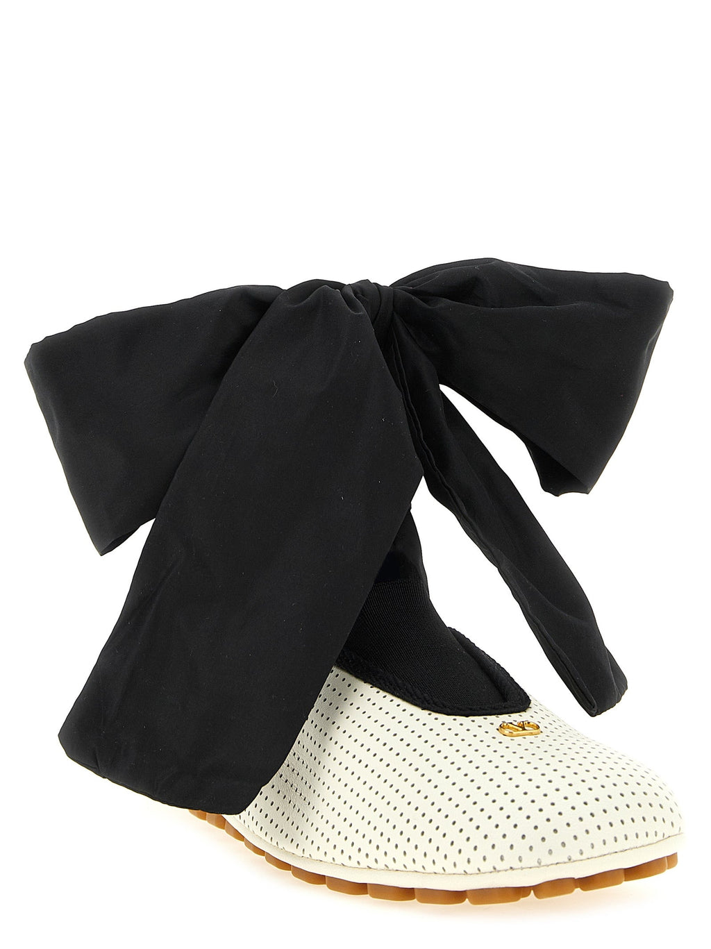 Valentino Garavani Bicolor Lamb Leather Ballet Flats Valentino Garavani