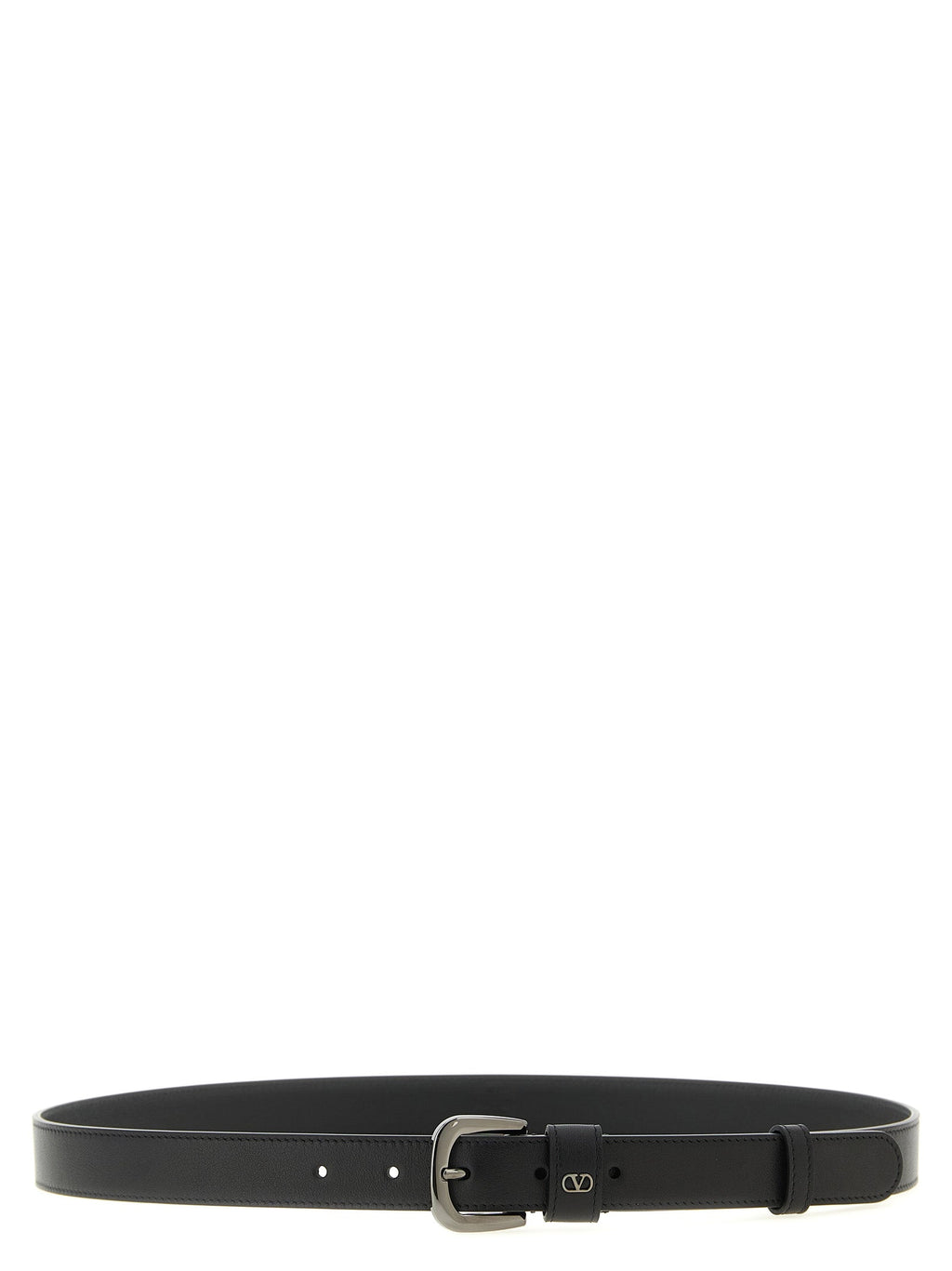 Valentino Garavani Black Calfskin Regular Belt Valentino Garavani