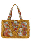 Valentino Garavani Multicolor Viscose Tote Bag Valentino Garavani