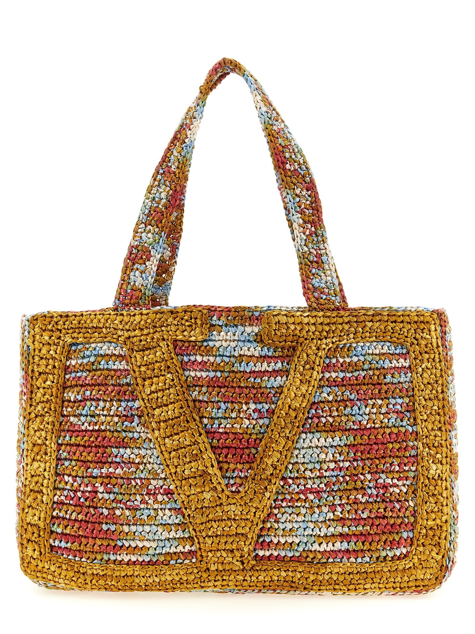 Valentino Garavani Multicolor Viscose Tote Bag Valentino Garavani