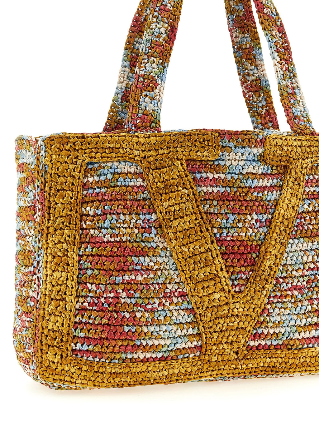Valentino Garavani Multicolor Viscose Tote Bag Valentino Garavani