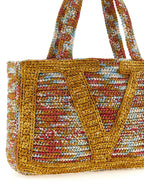 Valentino Garavani Multicolor Viscose Tote Bag Valentino Garavani