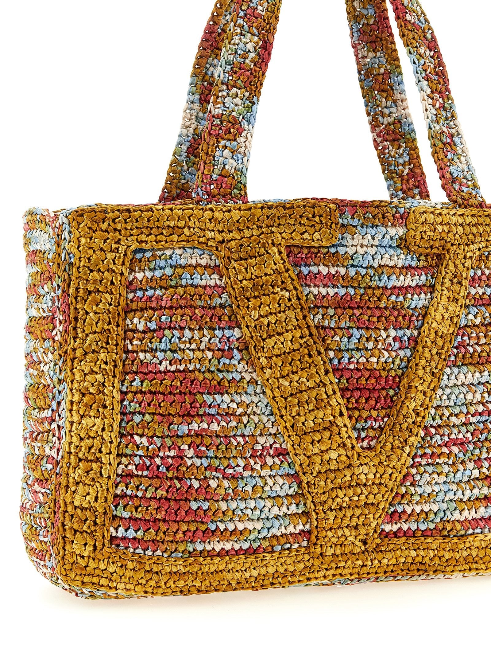 Valentino Garavani Multicolor Viscose Tote Bag Valentino Garavani