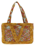 Valentino Garavani Multicolor Viscose Tote Bag Valentino Garavani