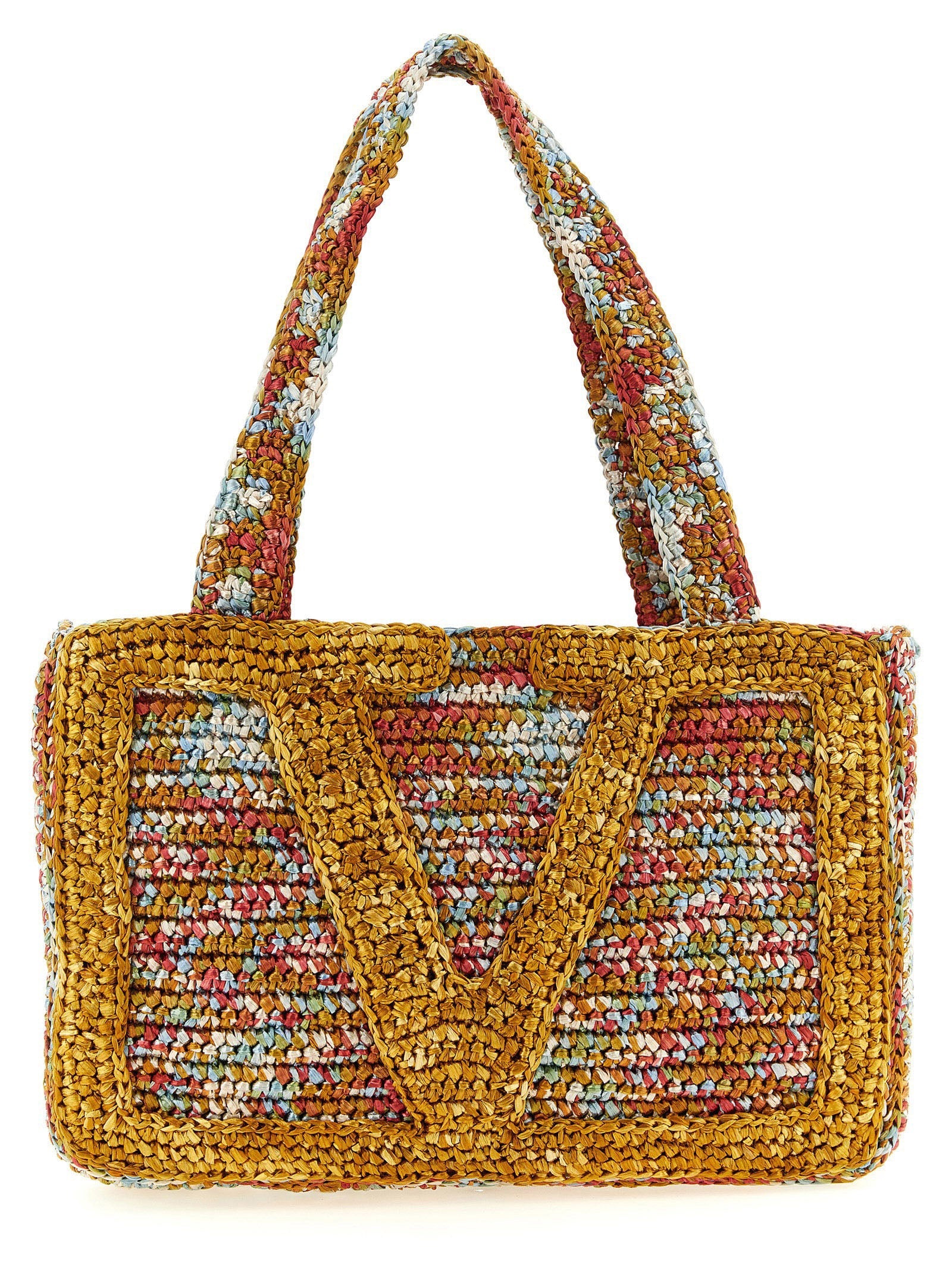 Valentino Garavani Multicolor Viscose Tote Bag Valentino Garavani