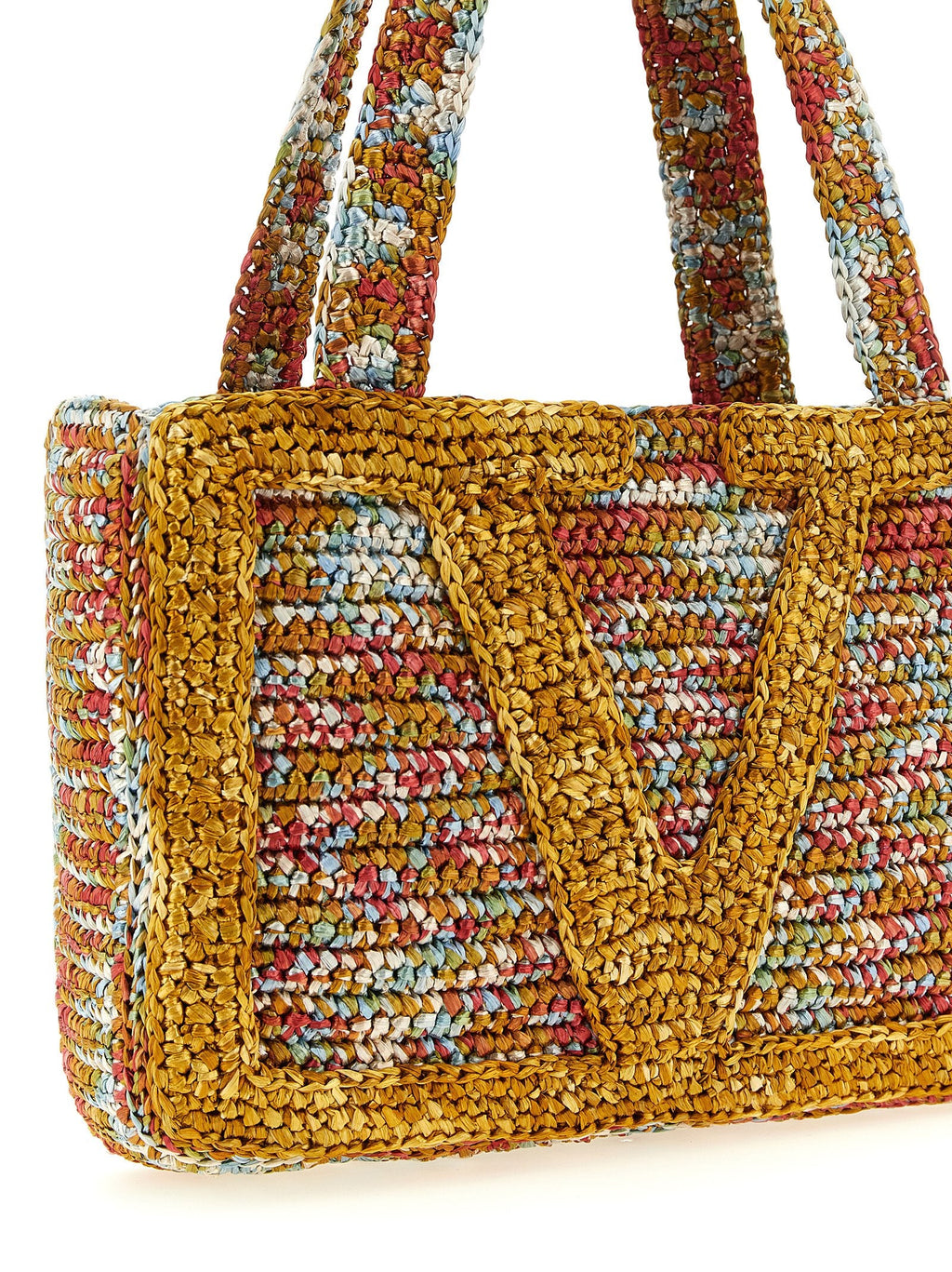 Valentino Garavani Multicolor Viscose Tote Bag Valentino Garavani