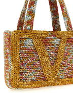 Valentino Garavani Multicolor Viscose Tote Bag Valentino Garavani