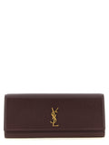 Saint Laurent Bordeaux Calfskin Clutch Bag Saint Laurent