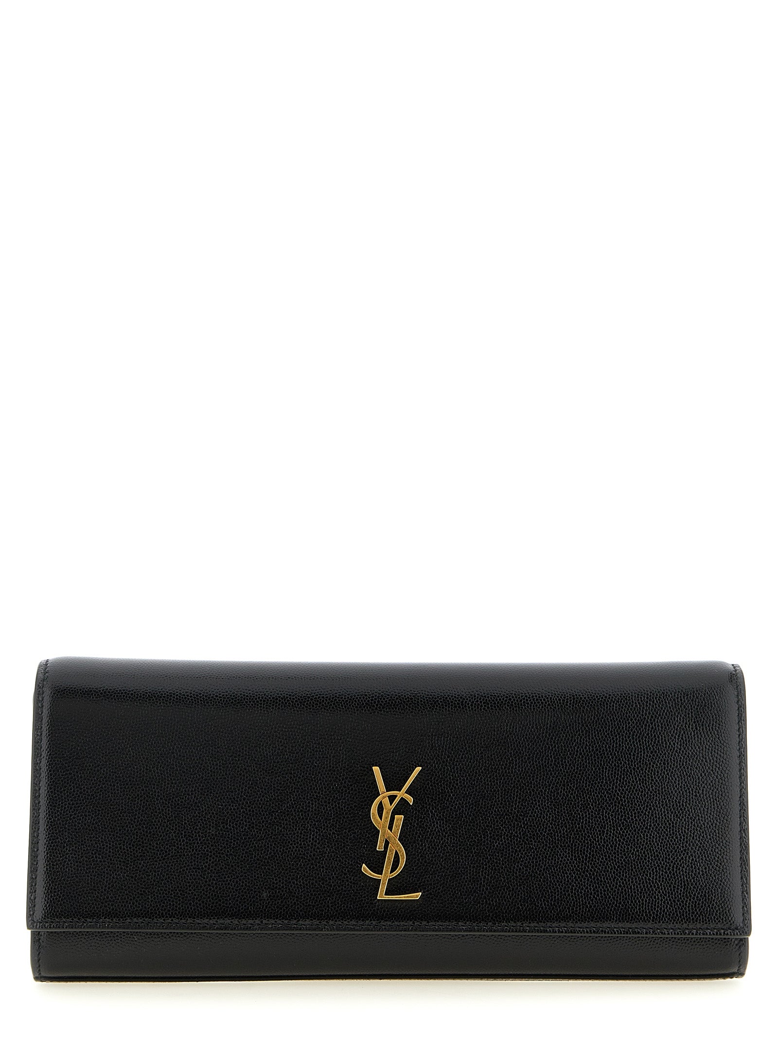 Saint Laurent Black Calfskin Clutch Bag Saint Laurent
