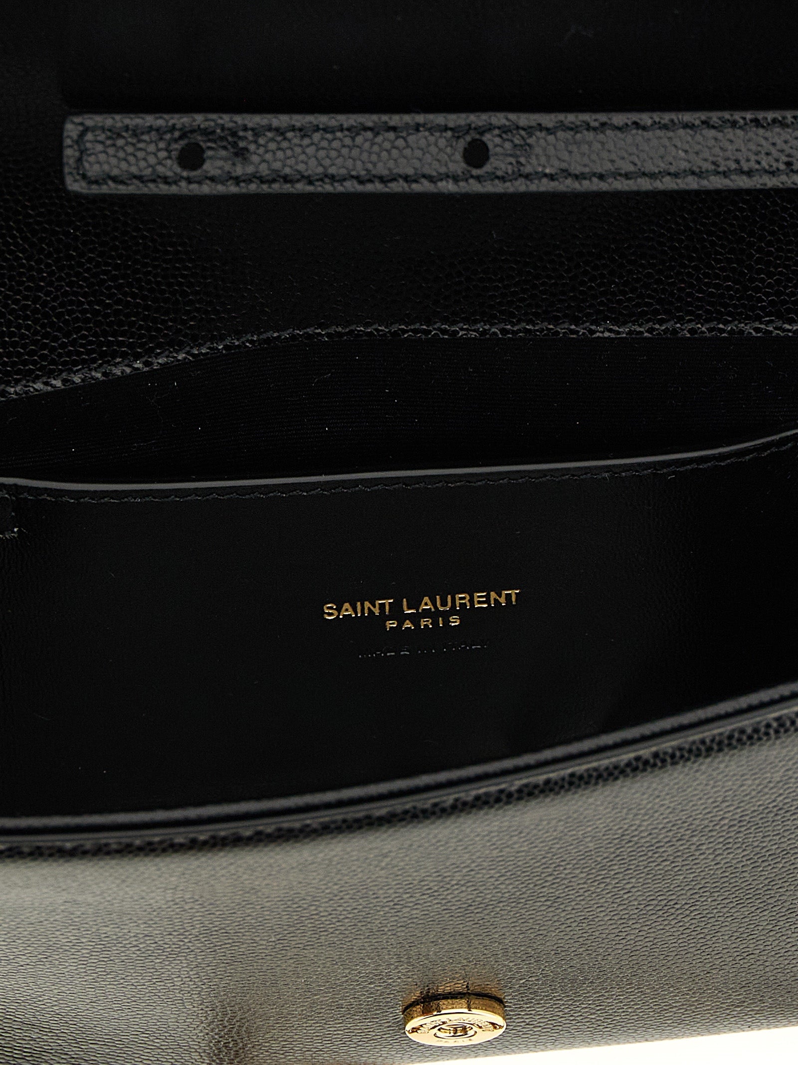 Saint Laurent Black Calfskin Clutch Bag Saint Laurent