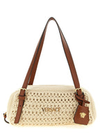 Versace Beige Cotton Shoulder Bag Versace