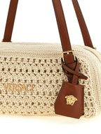 Versace Beige Cotton Shoulder Bag Versace