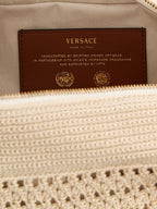 Versace Beige Cotton Shoulder Bag Versace
