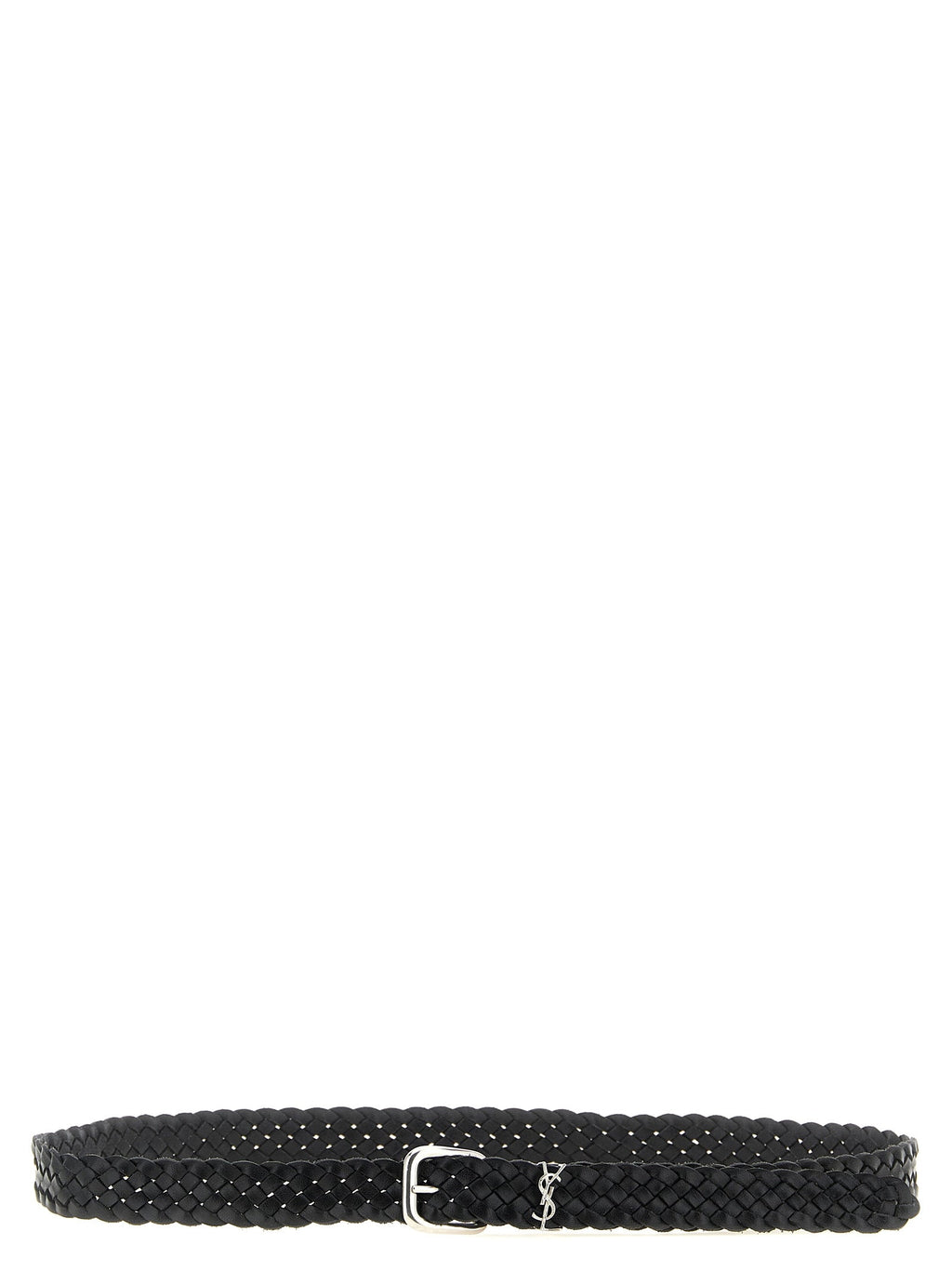 Saint Laurent Black Calfskin Regular Belt Saint Laurent
