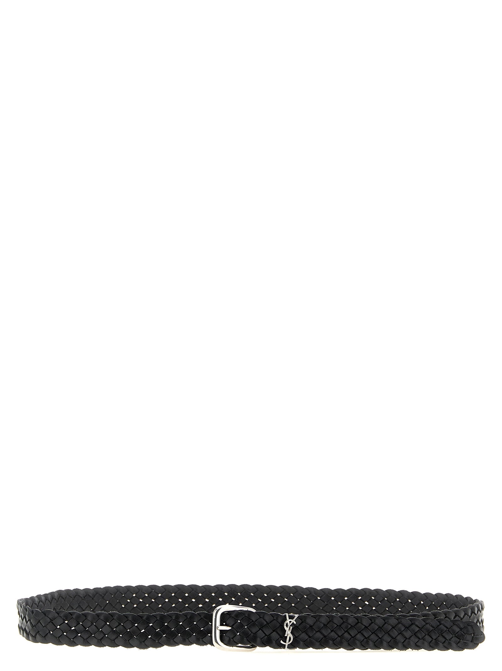 Saint Laurent Black Calfskin Regular Belt Saint Laurent