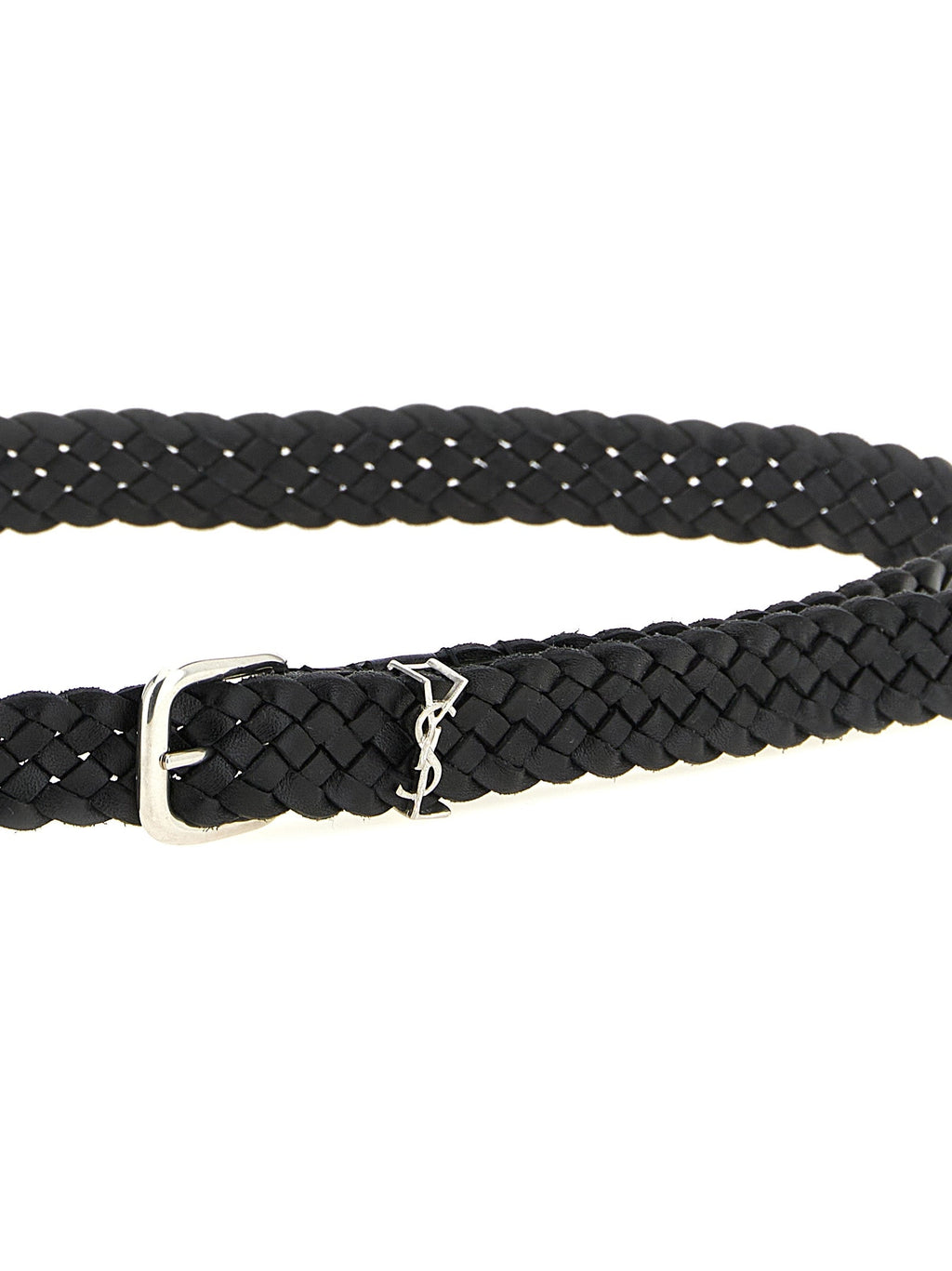 Saint Laurent Black Calfskin Regular Belt Saint Laurent