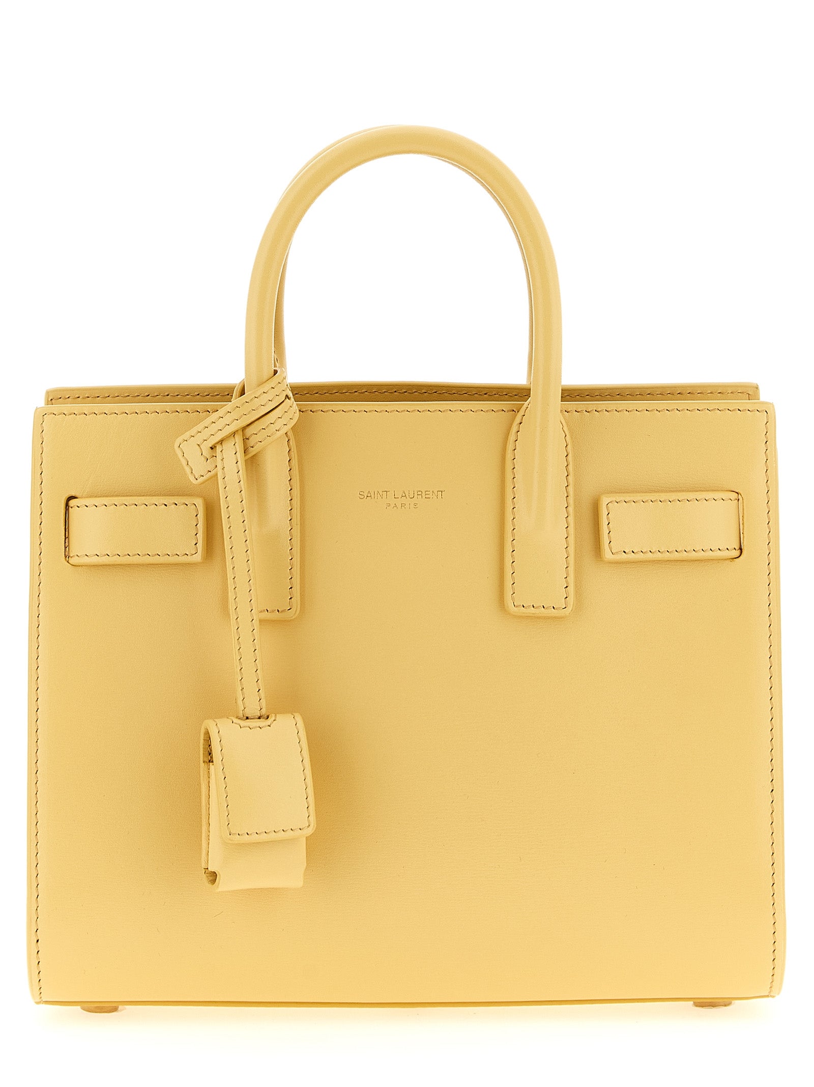 Saint Laurent Bicolor Calfskin Handbag Saint Laurent