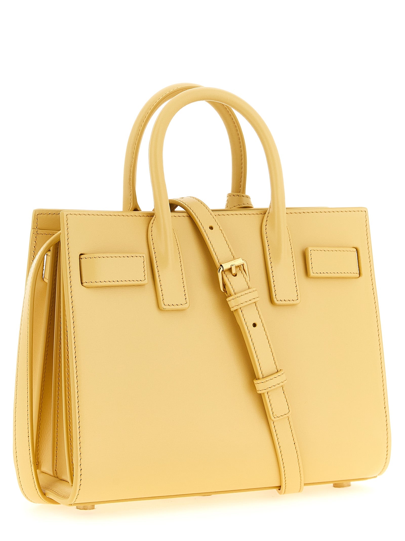 Saint Laurent Bicolor Calfskin Handbag Saint Laurent