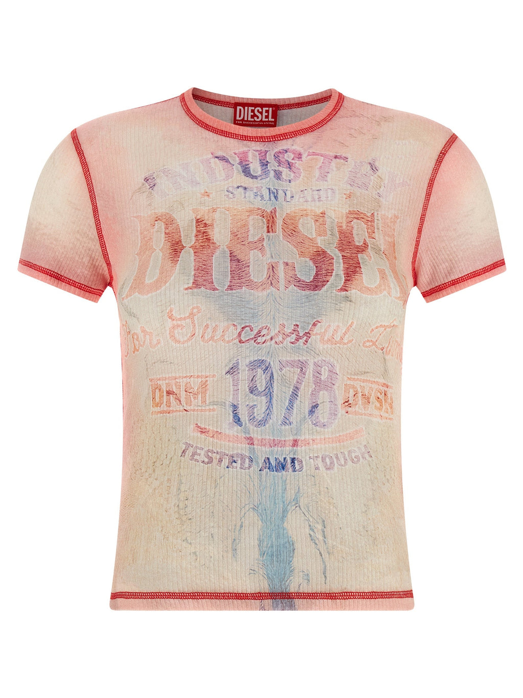 Diesel Multicolor Cotton T-Shirt Diesel