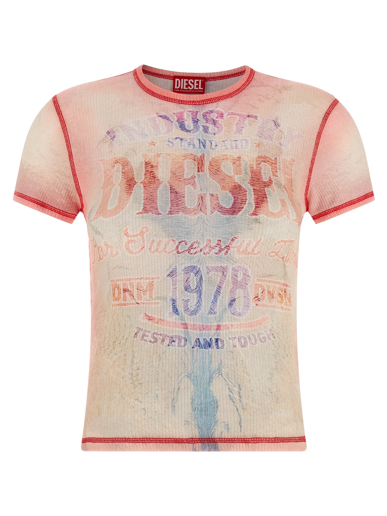 Diesel Multicolor Cotton T-Shirt Diesel