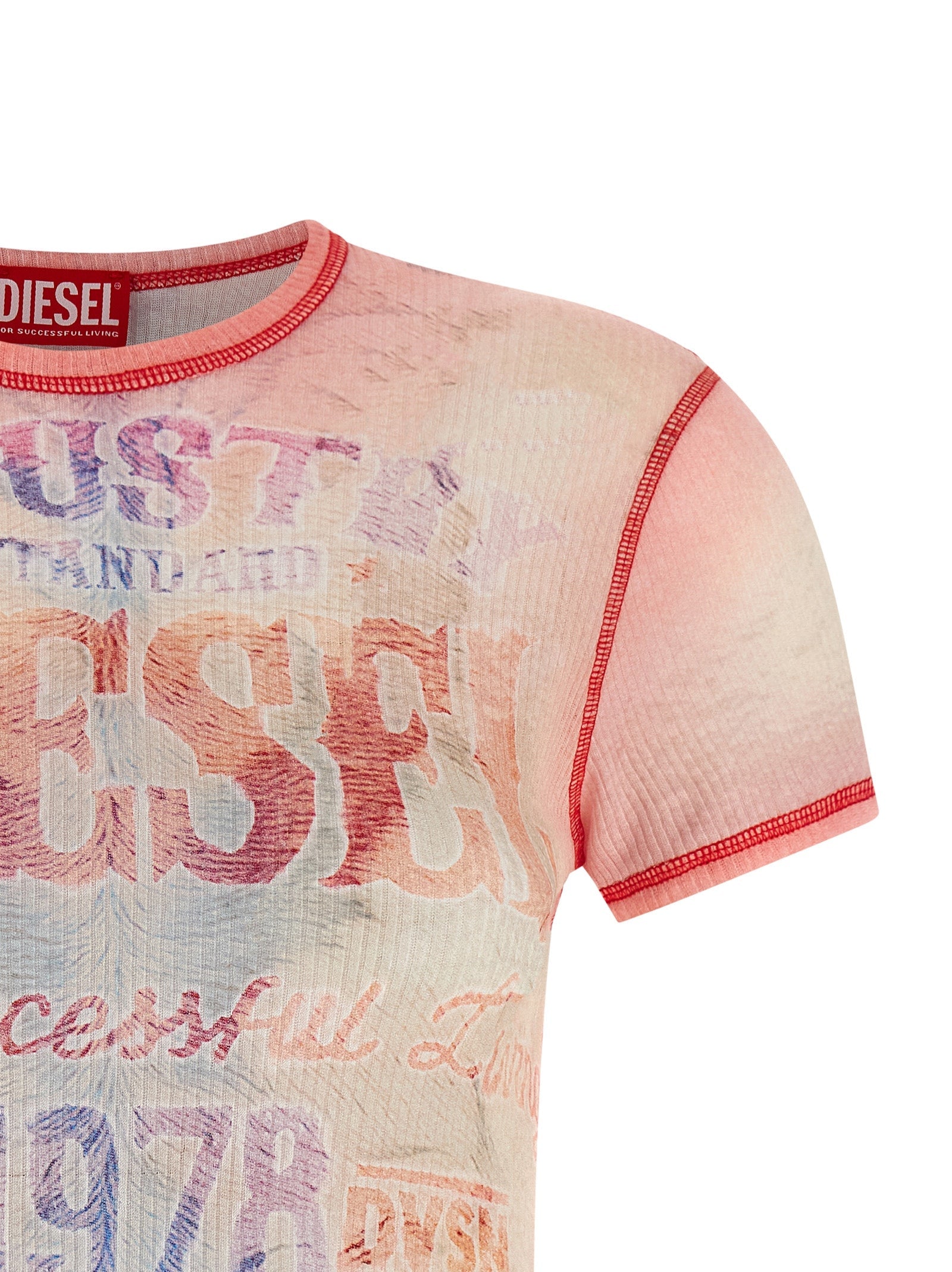 Diesel Multicolor Cotton T-Shirt Diesel