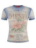 Diesel Blue Cotton T-Shirt Diesel